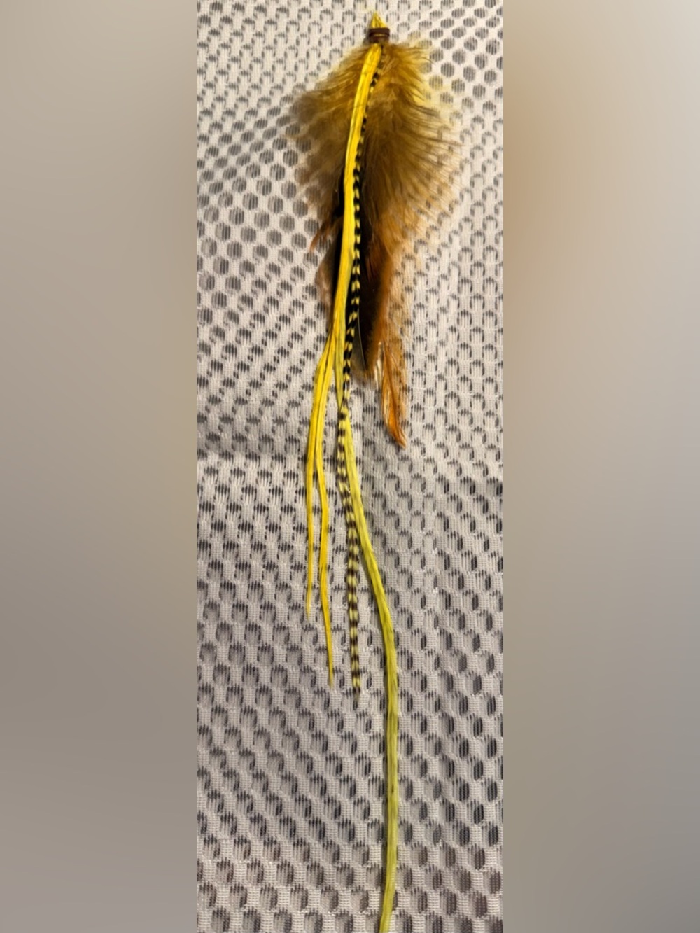 Yellow Festival Feather Hair Extension